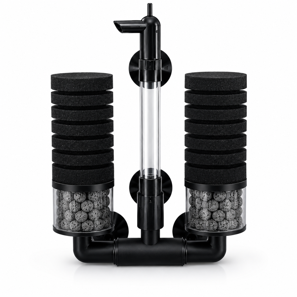 Double Bio Sponge Filter for Betta, Shrimp & Nano Fish Tanks